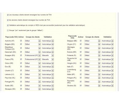 El IVA de gestión y grupos de clientes por país (v 1.4)