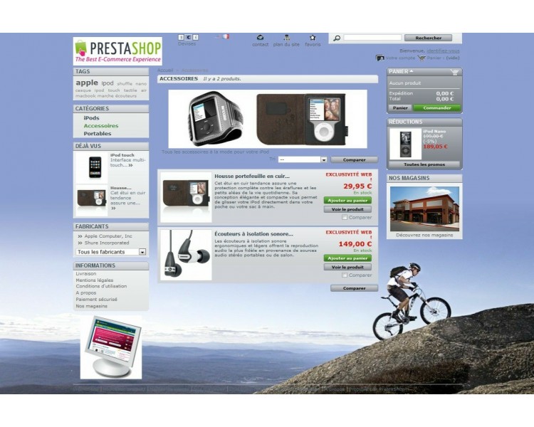 Personalización de páginas y categorías de productos