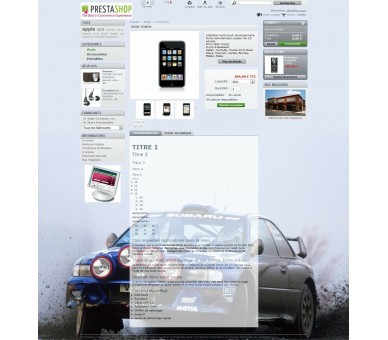 Personalización de páginas y categorías de productos