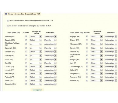 VAT management and customer group by country (v 1.3)