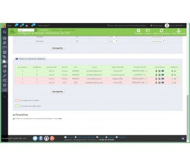 MwSt. Management und Customer Gruppe nach Ländern 1.5 & 1.6