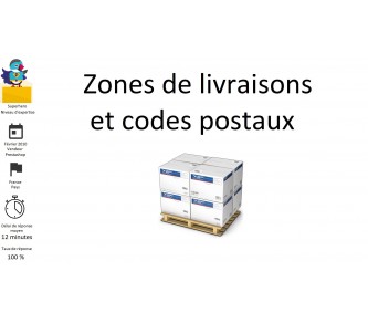 Zone di consegna e codici postali