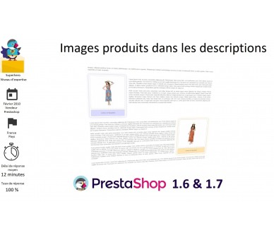 Product images in descriptions