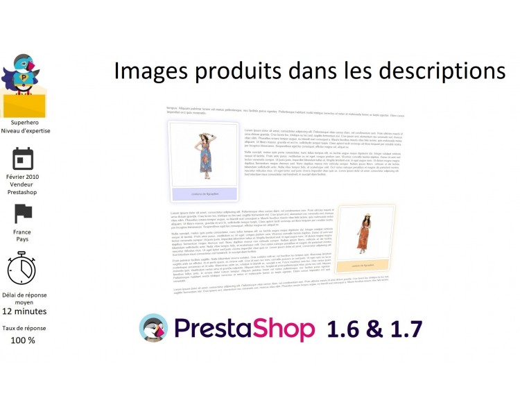 Product images in descriptions