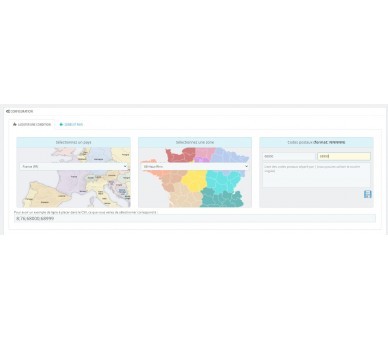 Zone di consegna e codici postali