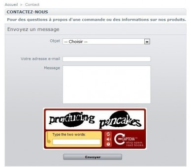 Captcha - module prestashop gratuit