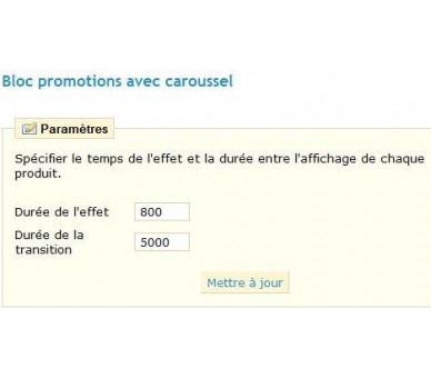 Module promotion avec caroussel - module prestashop gratuit