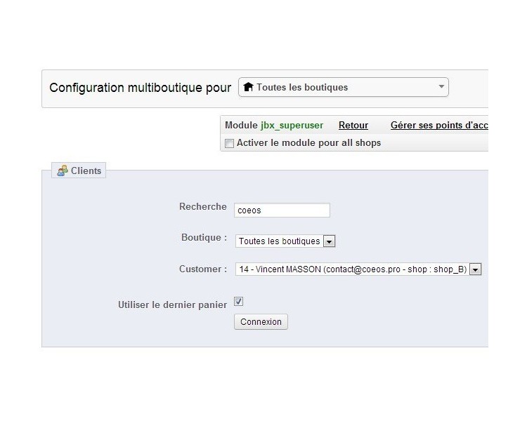 Super user - module prestashop gratuit
