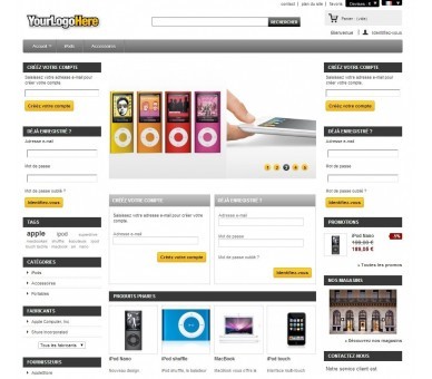 Blocchi di connessione e registrazione home page e colonne