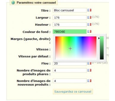 Bloc carrousel