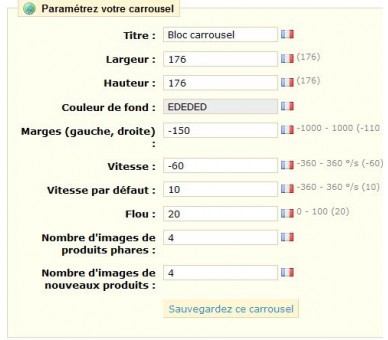 Bloc carrousel