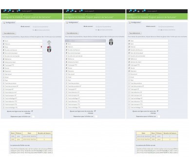 Export of invoices