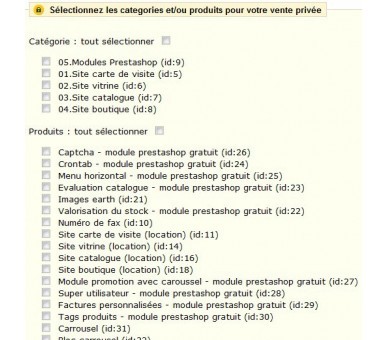 Ventes privées