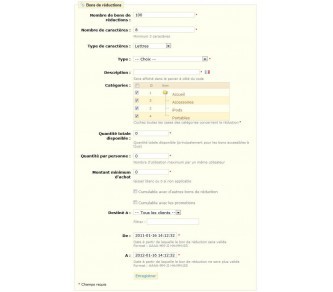 Gestionnaire de bons de réductions 1.3